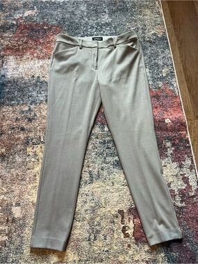 Express Tailored Slim Dress Pants in Grey